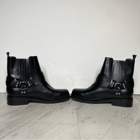 Marc Fisher Mizzie Black Harness Square Toe Boot 8 1/2 M - Picture 5 of 14